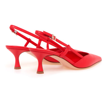 Sling-back Sergio Levantesi in pelle con tacco 55 mm - 3