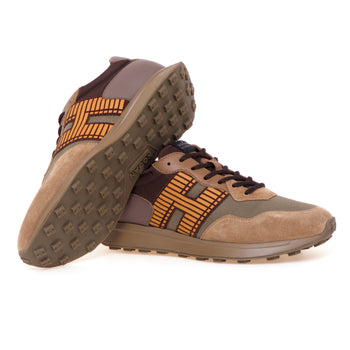 Sneaker Hogan H601 in camoscio e tessuto - 4