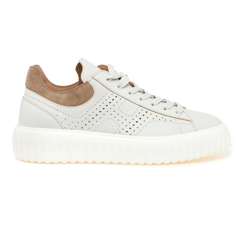 Sneaker Hogan H-Stripe in pelle sfoderata con "H" forata - 1