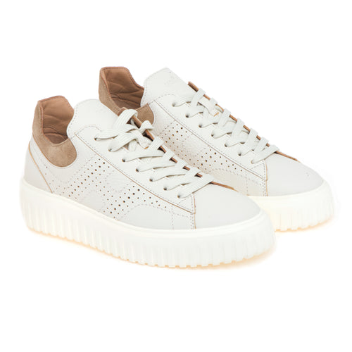 Sneaker Hogan H-Stripe in pelle sfoderata con "H" forata - 2