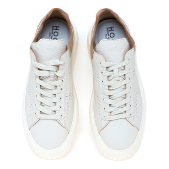 Sneaker Hogan H-Stripe in pelle sfoderata con "H" forata - 5