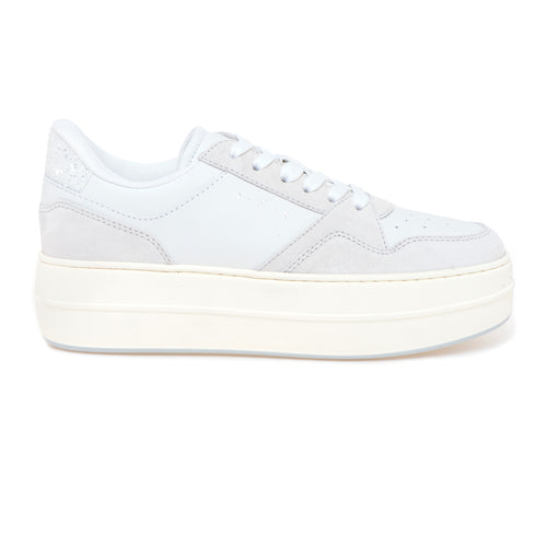 Sneaker Hogan Skyscraper in pelle e camoscio con maxi pltaform