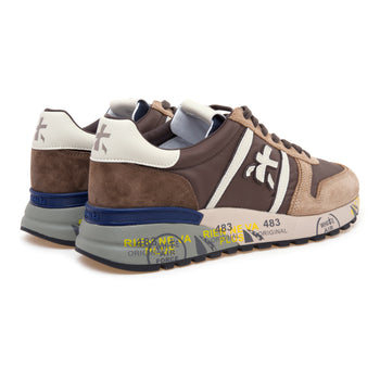 Sneaker Premiata Lander in camoscio e tessuto - 3