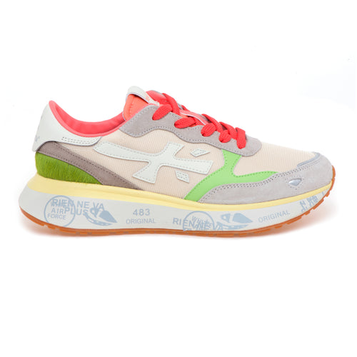 Sneaker Premiata Lauryn in camoscio e tessuto - 1