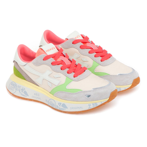 Sneaker Premiata Lauryn in camoscio e tessuto - 2