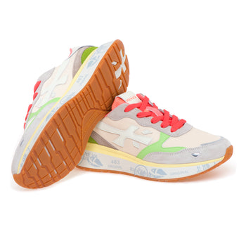 Sneaker Premiata Lauryn in camoscio e tessuto - 4