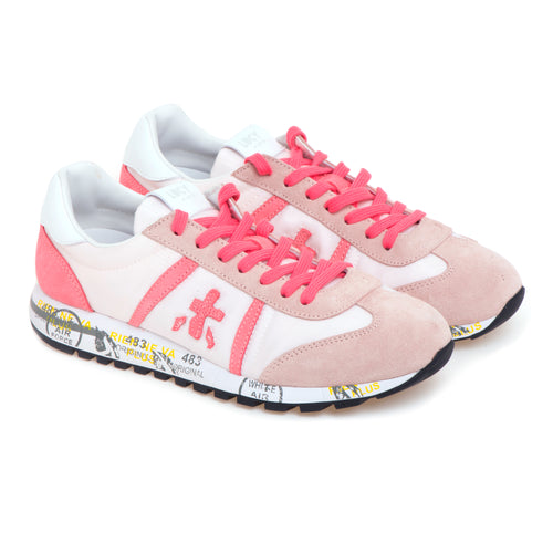 Sneaker Premiata Lucy in camoscio e tessuto - 2