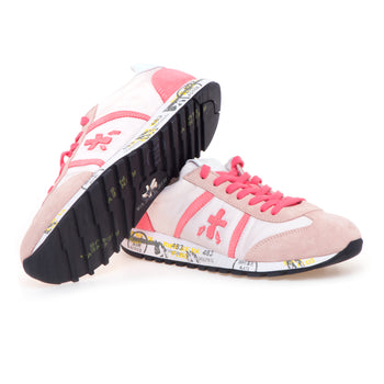 Sneaker Premiata Lucy in camoscio e tessuto - 4