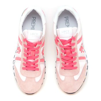 Sneaker Premiata Lucy in camoscio e tessuto - 5