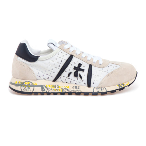 Sneaker Premiata Lucy in camoscio e tessuto forato - 1