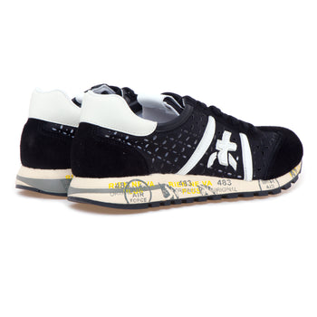 Sneaker Premiata Lucy in camoscio e tessuto forato - 3