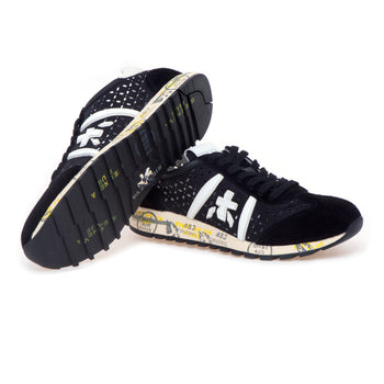 Sneaker Premiata Lucy in camoscio e tessuto forato - 4