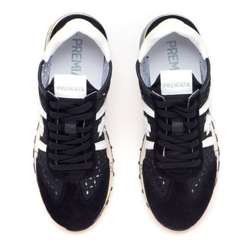 Sneaker Premiata Lucy in camoscio e tessuto forato - 5