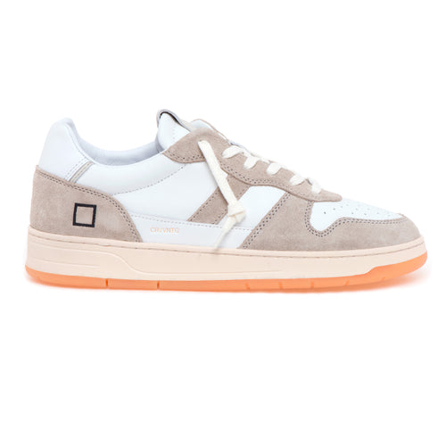 Sneaker D.A.T.E. Court Vintage in pelle e camoscio