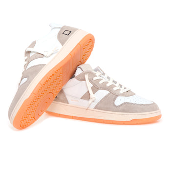Sneaker D.A.T.E. Court Vintage in pelle e camoscio - 4