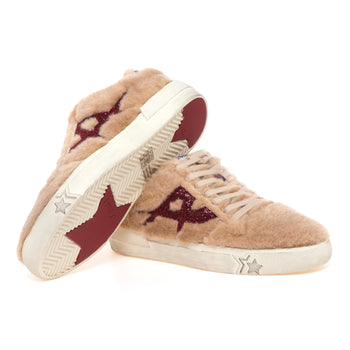 Sneaker ASH in ecopelliccia con inserti in glitter e pelle - 4