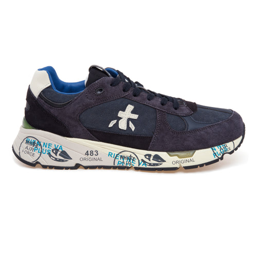 Sneaker Premiata Mase in camoscio e tessuto