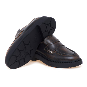 Mocassino ASH in pelle effetto vintage - 4