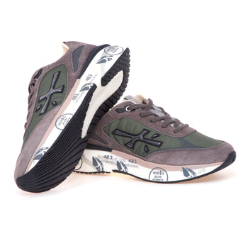 Sneaker Premiata Moe Run in camoscio e tessuto - 4