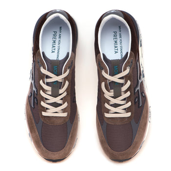Sneaker Premiata Moe Run in camoscio e tessuto - 5