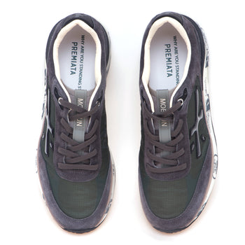 Sneaker Premiata Moe Run in camoscio e tessuto - 5