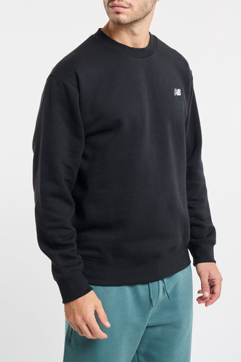 Felpa New Balance in cotone felpato con logo ricamato - 3