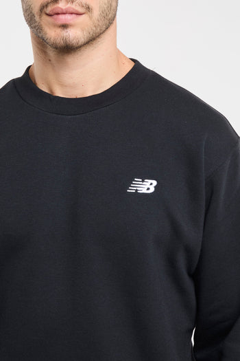 Felpa New Balance in cotone felpato con logo ricamato - 6