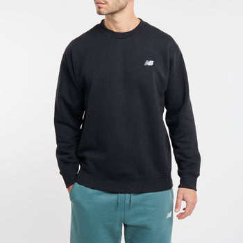 Felpa New Balance in cotone felpato con logo ricamato - 7