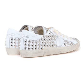 Sneaker Philippe Model Prsx in pelle con borchie stondate - 3