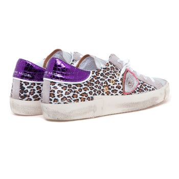 Sneaker Philippe Model Prsx in pelle laminata con lato maculato - 3