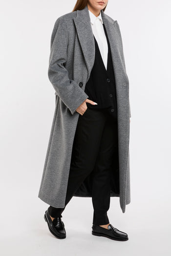 Cappotto lungo doppio petto Kaos Jeans in misto viscosa - 3