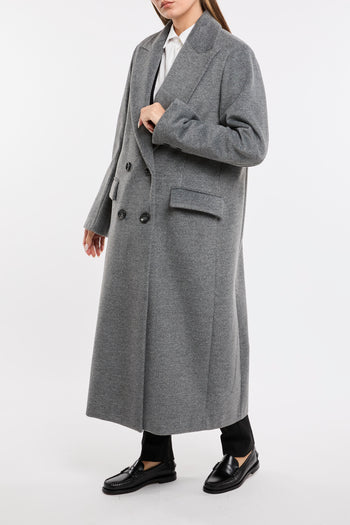 Cappotto lungo doppio petto Kaos Jeans in misto viscosa - 4