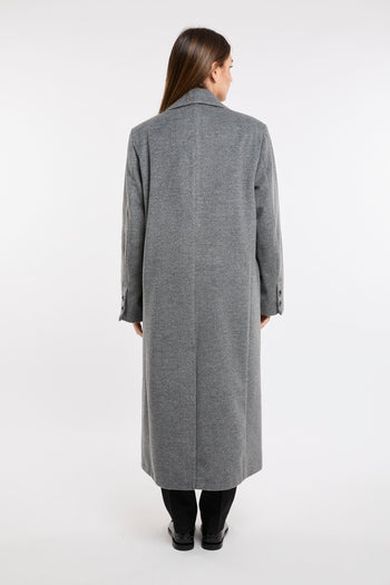 Cappotto lungo doppio petto Kaos Jeans in misto viscosa - 6