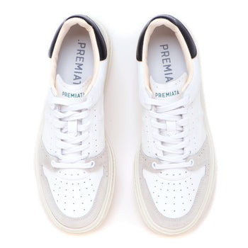 Sneaker Premiata Quinn in pelle e camoscio - 4