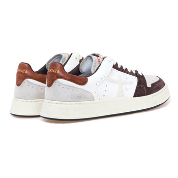 Sneaker Premiata Quinn in pelle e camoscio - 3