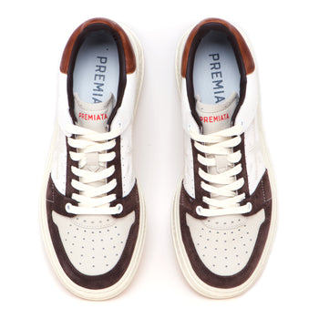 Sneaker Premiata Quinn in pelle e camoscio - 5