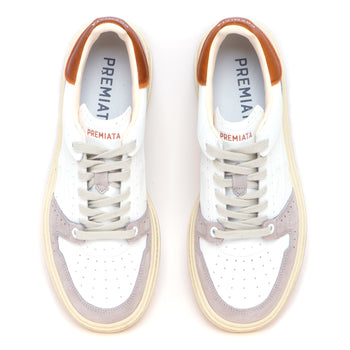 Sneaker Premiata Quinn in pelle e camoscio - 5
