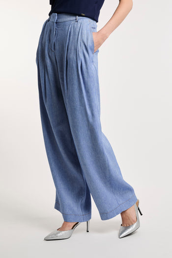Pantalone Kaos wide-leg in misto lino - 3