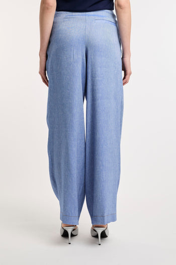 Pantalone Kaos wide-leg in misto lino - 7