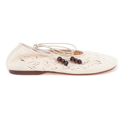 Ballerina Alohas "Rosemary" in crochet con allacciatura in caviglia - 1