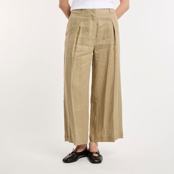 Semicouture pantalone Pureza in lino - 5