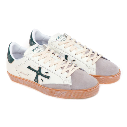 Sneaker Premiata Steven in pelle e camoscio - 2