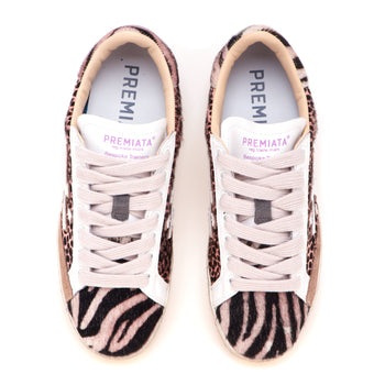 Sneaker Premiata Steven in cavallino animalier - 5