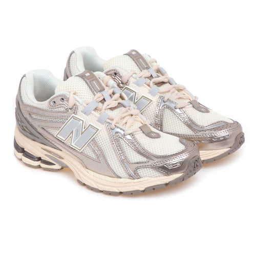Sneaker New Balance 1906R in ecopelle laimata e mesh BEIGE - PLATINO - 2