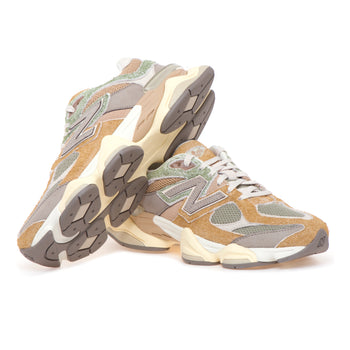Sneaker New Balance 9060 in camoscio e tessuto - 4