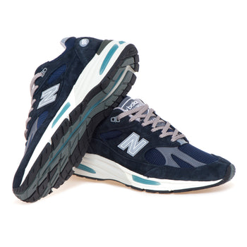 Sneaker New Balance 991 v2 in camoscio e mesh - 4