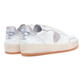 Sneaker Philippe Model "Nice" in pelle con inserti cracklè - 3
