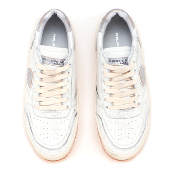Sneaker Philippe Model "Nice" in pelle con inserti cracklè - 5