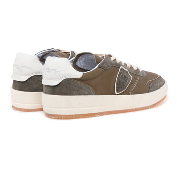 Sneaker Philippe Model "Nice" in pelle e camoscio - 3