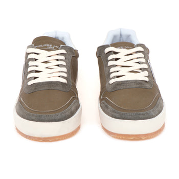 Sneaker Philippe Model "Nice" in pelle e camoscio - 5